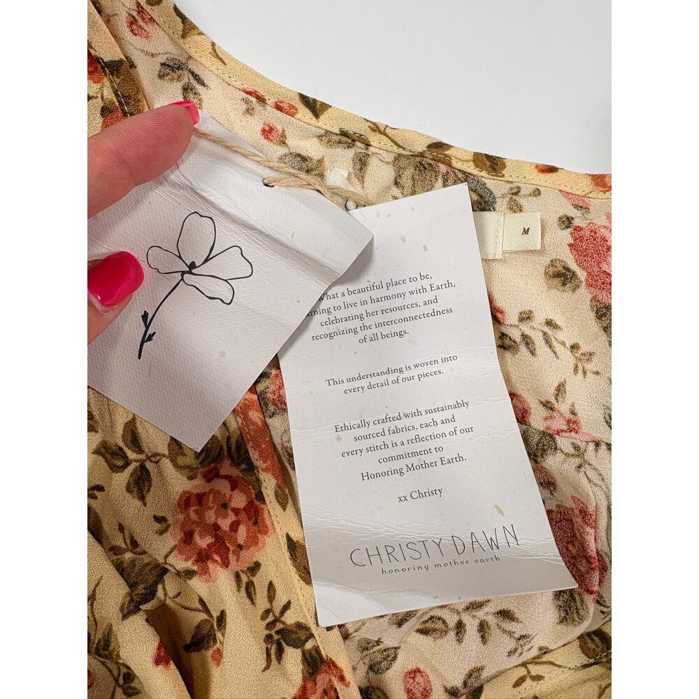 Cottagecore Prairie Boho Christy Dawn Simple Dawn Maxi Dress English Rose M NWT - Picture 6 of 16